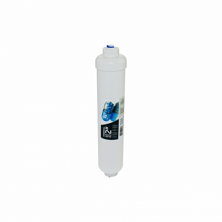 Inline cartridge mineralization filter 10 x 2" inch / quick coupling 1/4"