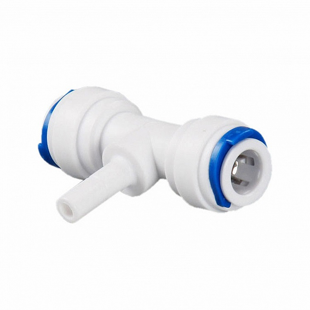 Stem push-in T-connector 2 x 1/4 inch