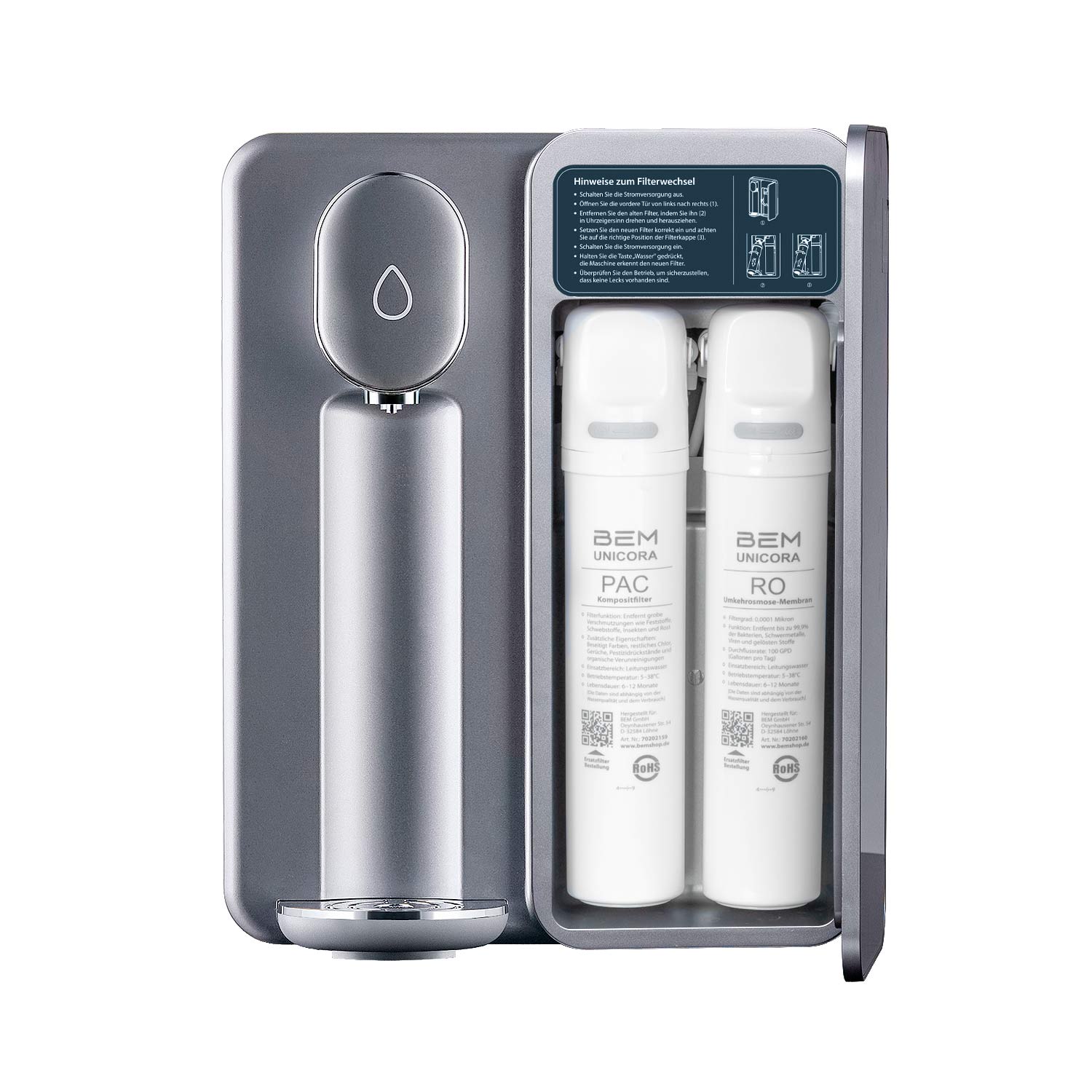 BEM Unicora 2.0 — New Generation! Reverse osmosis water filter with direct connection
