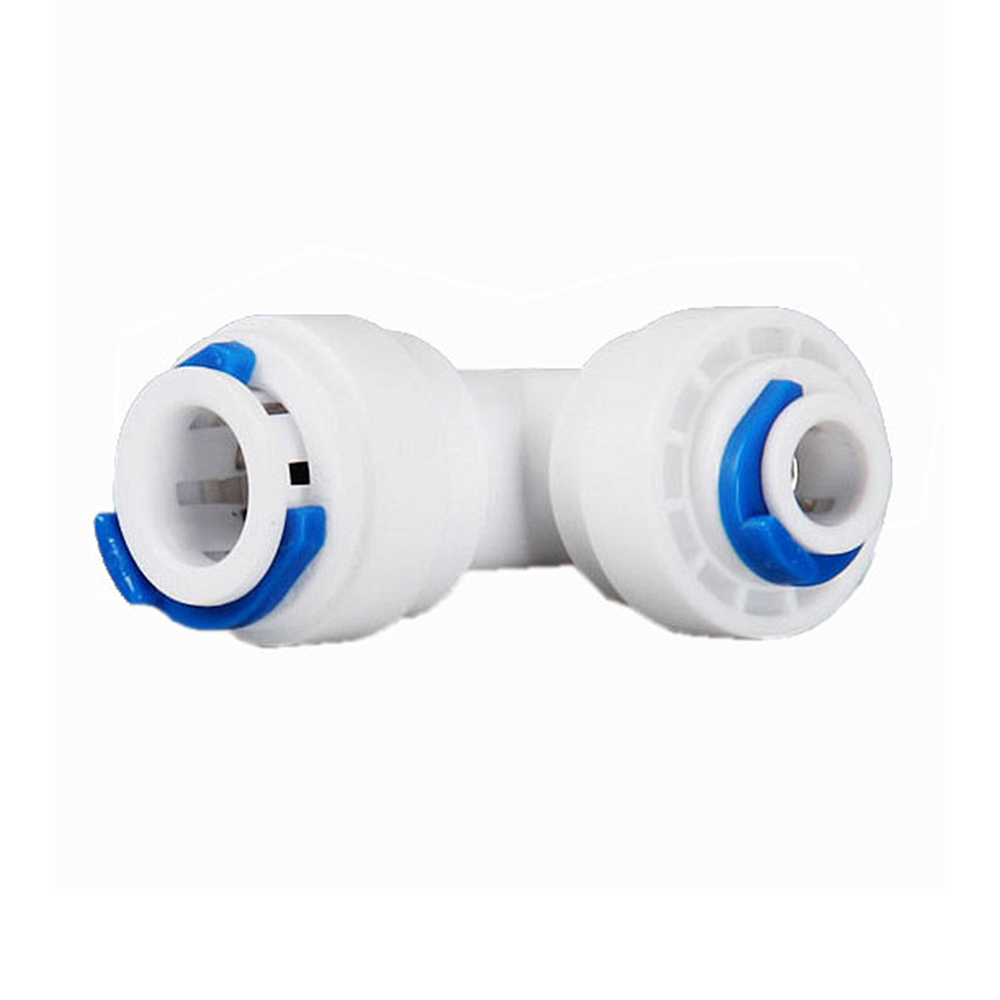 Elbow connector for hose, bent 3/8" x 1/4" inch
